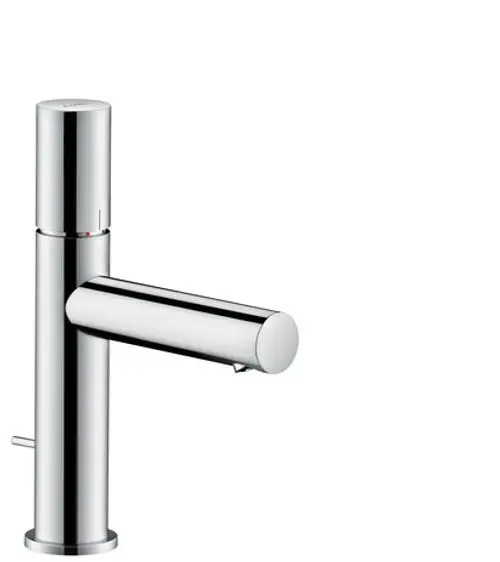 Einhebel-Waschtischmischer aus Chrom mit seitlichem Zugstangen-Ablauf und Zerogriff-Design von AXOR. Klarer, moderner Stil ohne sichtbare Beschriftungen.